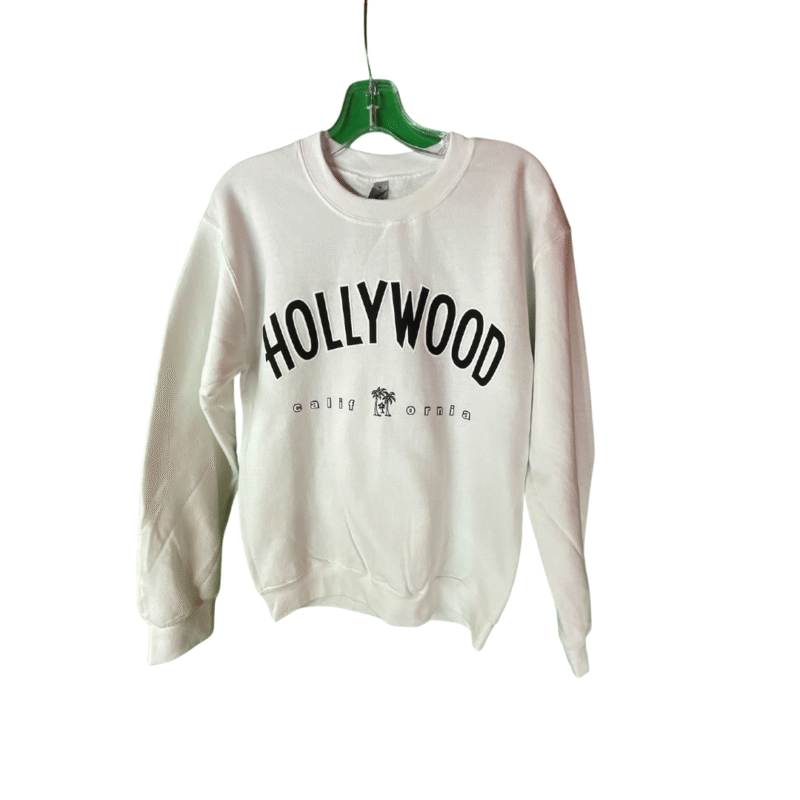 Hollywood California Sweatshirt – White