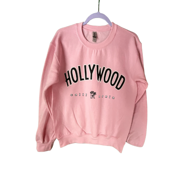 Hollywood California Sweatshirt – Pink