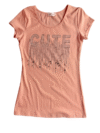Cute Beaded Tee – Peach