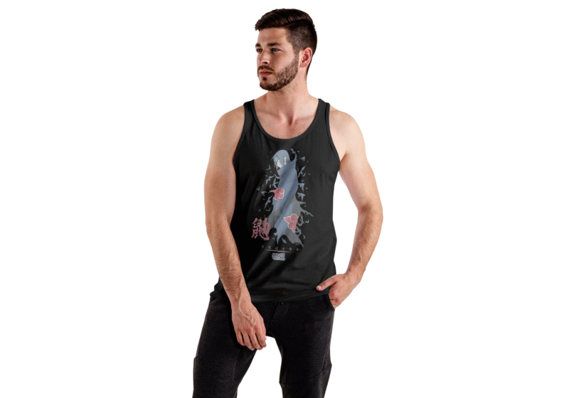 Naruto Shippuden Kakashi Stacked Type Tank Top