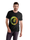 Bob Marley Rasta Circle Black T-Shirt