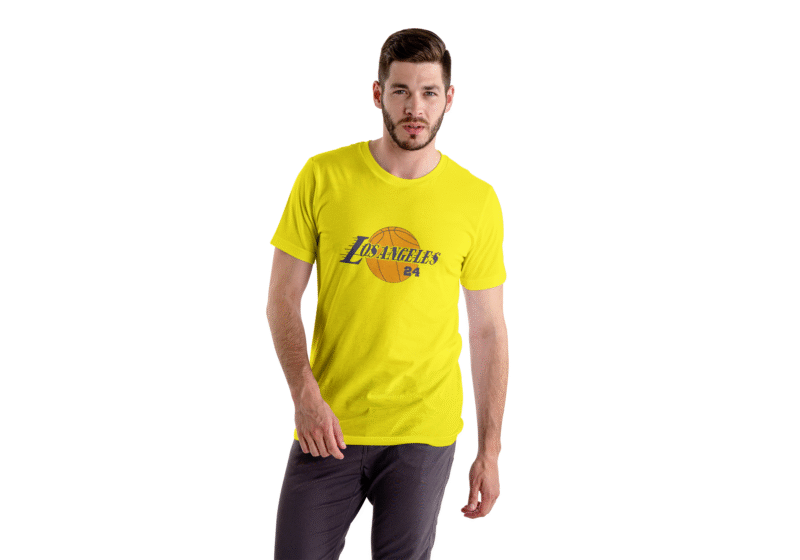 Los Angeles Basketball 24 T-Shirt – Yellow