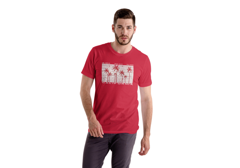 California Palms Tee – Red