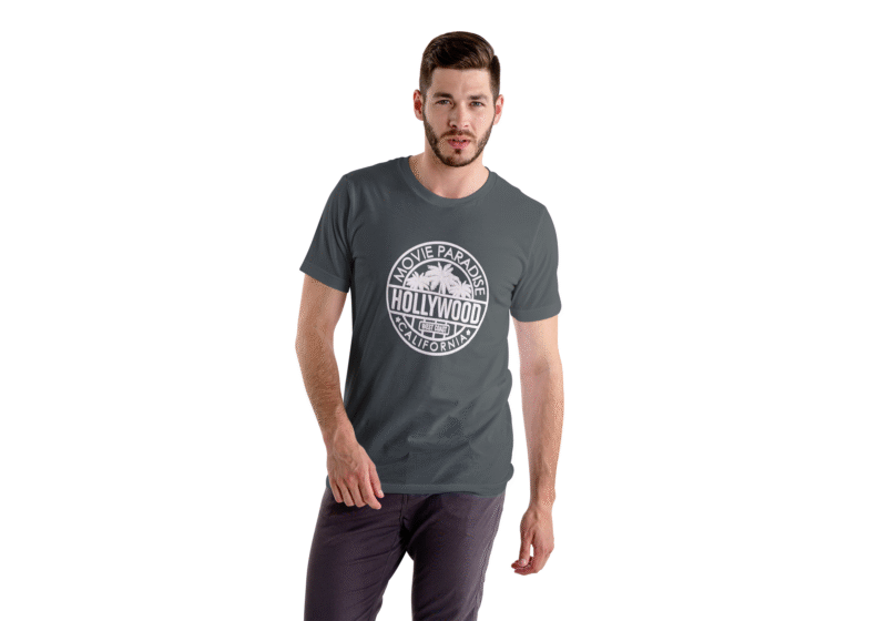 Hollywood Movie Paradise Tee – Charcoal