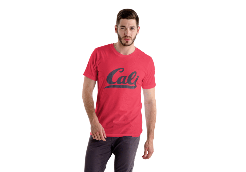 Cali Script Tee – Red