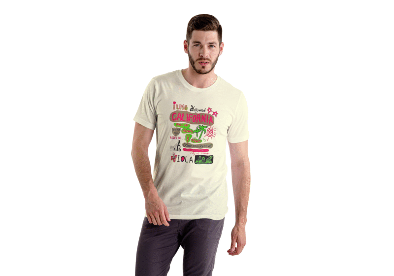 I Love California Graphic Tee – White