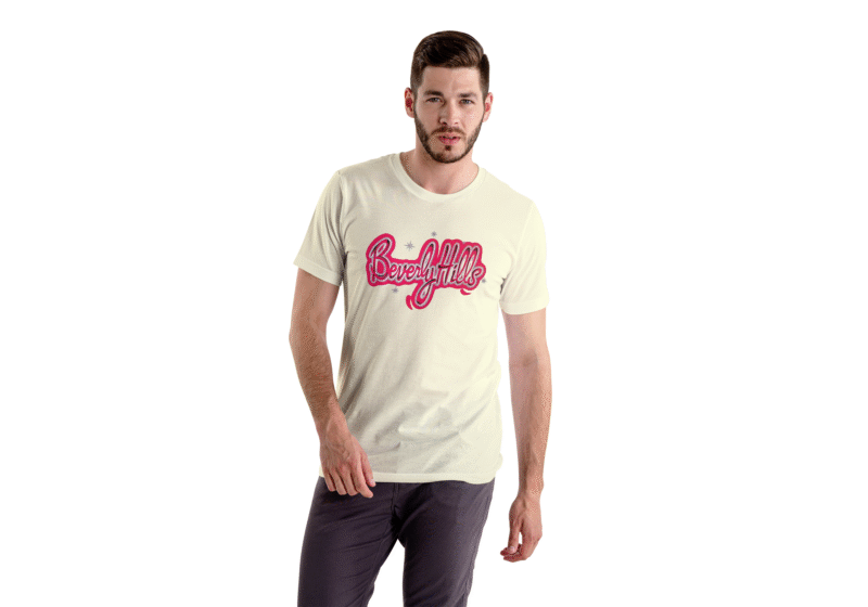 Beverly Hills Graphic Tee – White