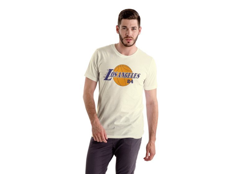 Los Angeles 24 Basketball Tee – White