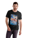 One Piece Luffy Action Men's Black T-Shirt