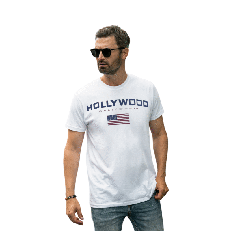 Hollywood California USA Flag T-Shirt