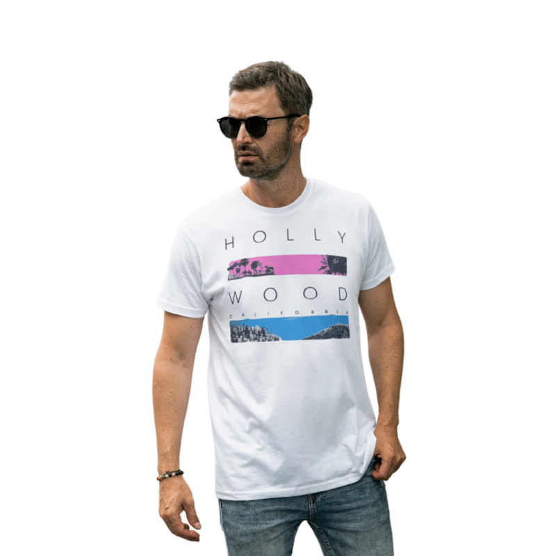 Hollywood Sunset Landscape Graphic T-Shirt