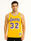 LA Lakers #32 Magic Johnson Basketball Jersey – Yellow