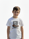 Route 66 Classic Car Kids T-Shirt – White