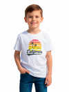 Sunset California Kids T-Shirt – White
