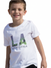 LA California Palm Print Kids T-Shirt – White