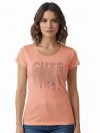 Cute Beaded Tee – Peach