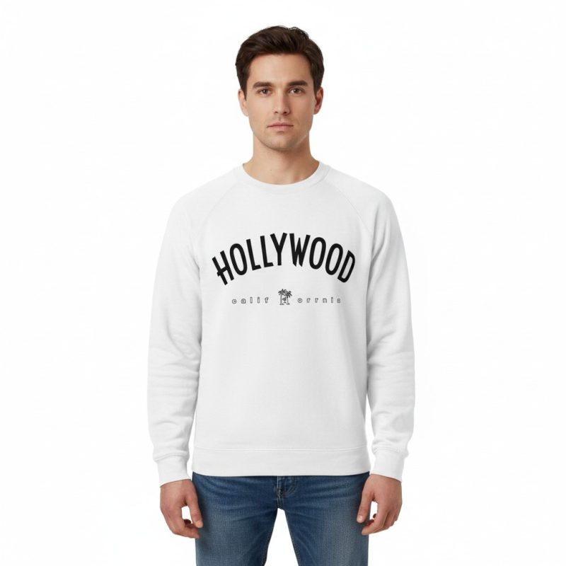 Hollywood California Sweatshirt – White