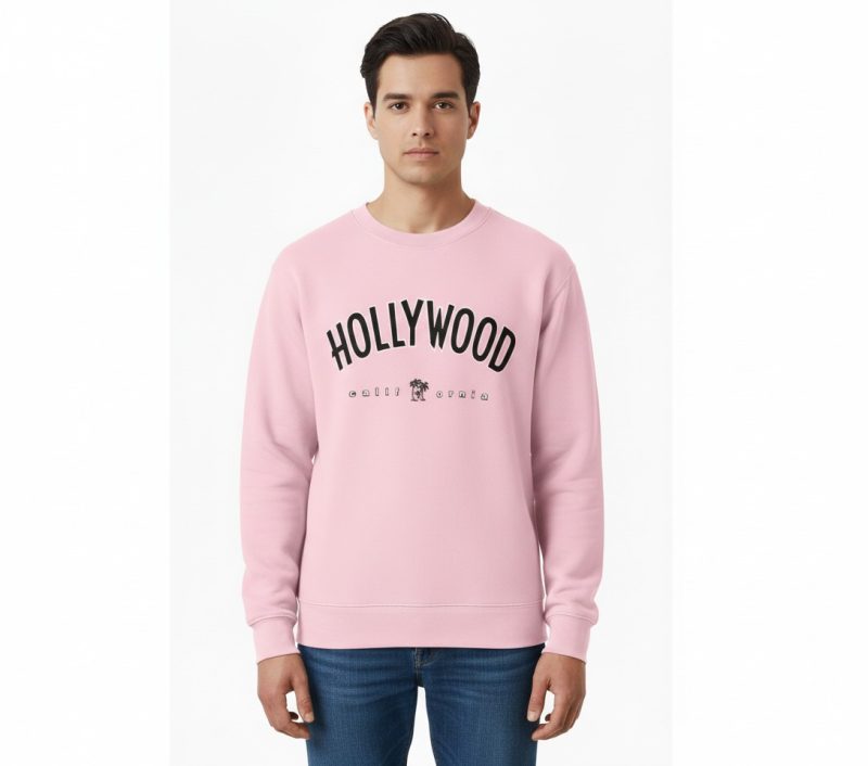 Hollywood California Sweatshirt – Pink