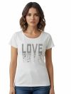 Love Beaded Tee – White