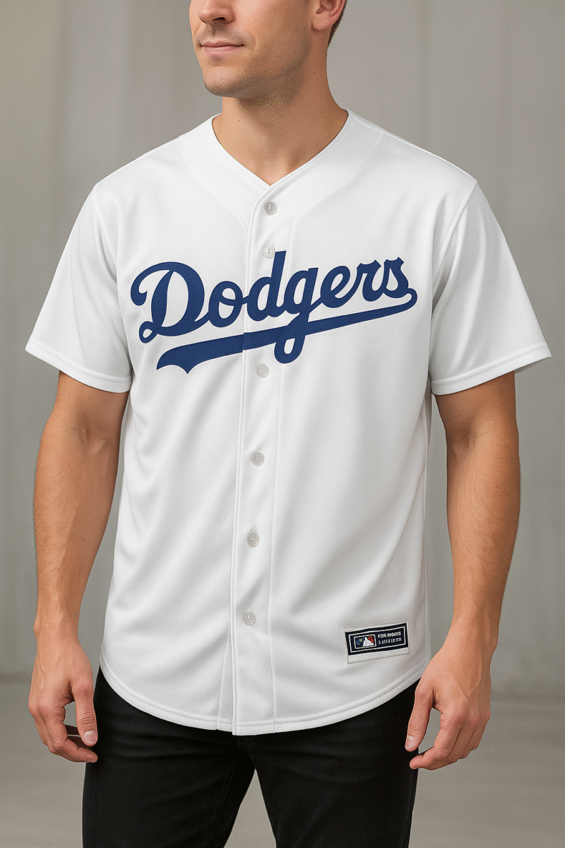 Dodgers Baseball Jersey – White