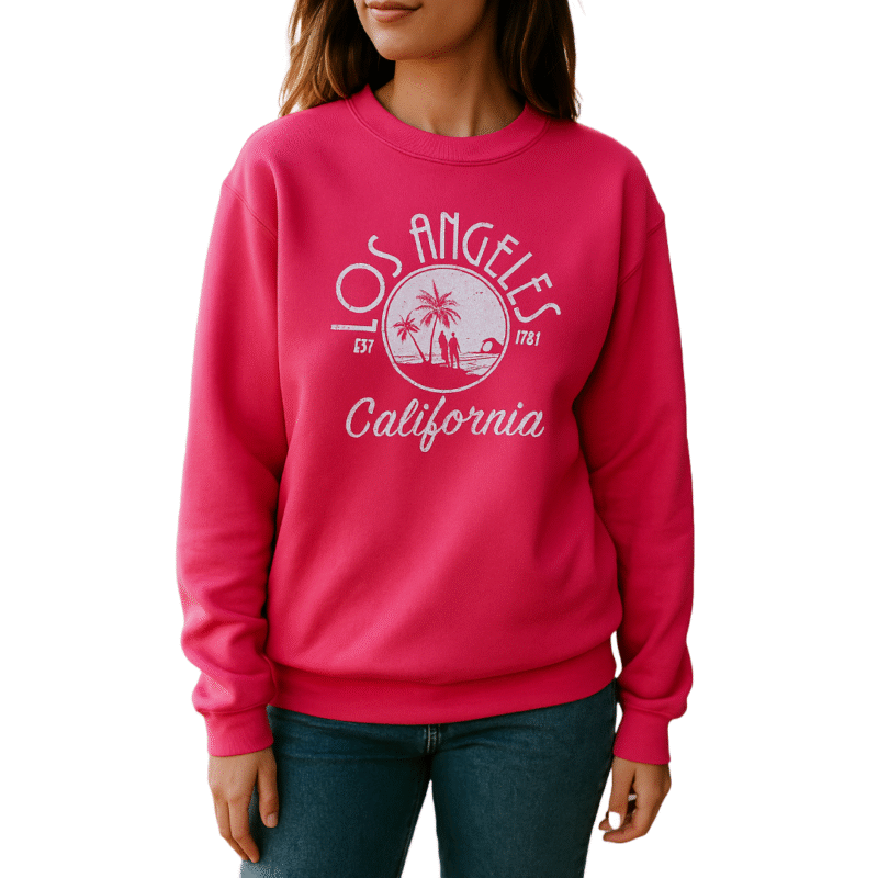 Los Angeles California Sweatshirt – Pink