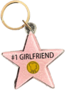#1 Girlfriend Star Keychain – Hollywood Walk of Fame Style