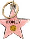 Honey Star Keychain – Hollywood Walk of Fame Style