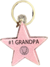 #1 Grandpa Star Keychain – Hollywood Walk of Fame Style