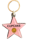Cupcake Star Keychain – Hollywood Walk of Fame Style
