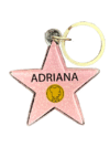 Adriana Star Keychain – Hollywood Walk of Fame Style