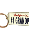 #1 Grandpa Keychain – California License Plate Style