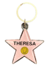 Theresa Star Keychain – Hollywood Walk of Fame Style