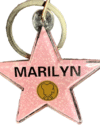 Marilyn Star Keychain – Hollywood Walk of Fame Style